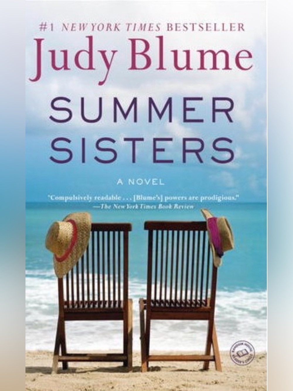 SUMMER SISTERS - BESTSELLING NOVEL BY JUDY BLUME